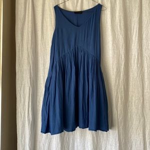 Cobalt blue hatch dress